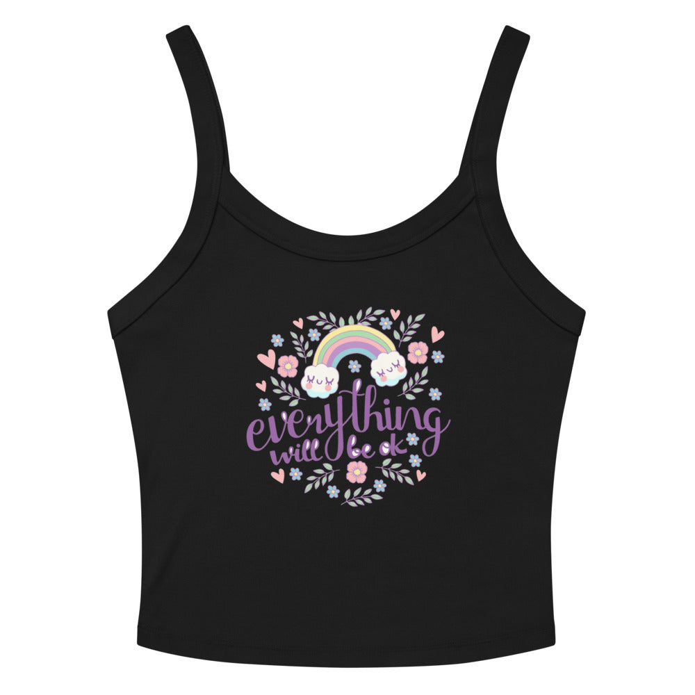 Rainbow - Everything will be ok | Women's Micro-Rib Tank Top | Bella Canvas 1012