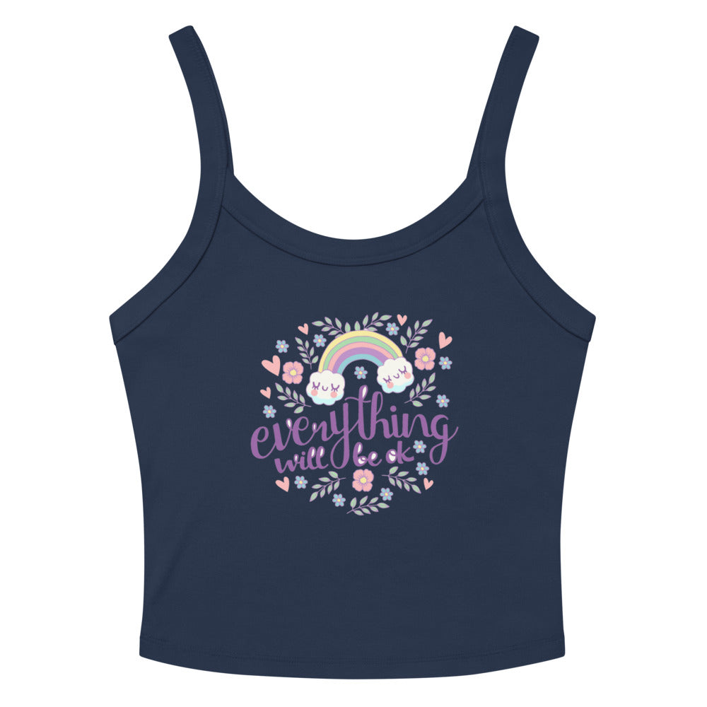 Rainbow - Everything will be ok | Women's Micro-Rib Tank Top | Bella Canvas 1012