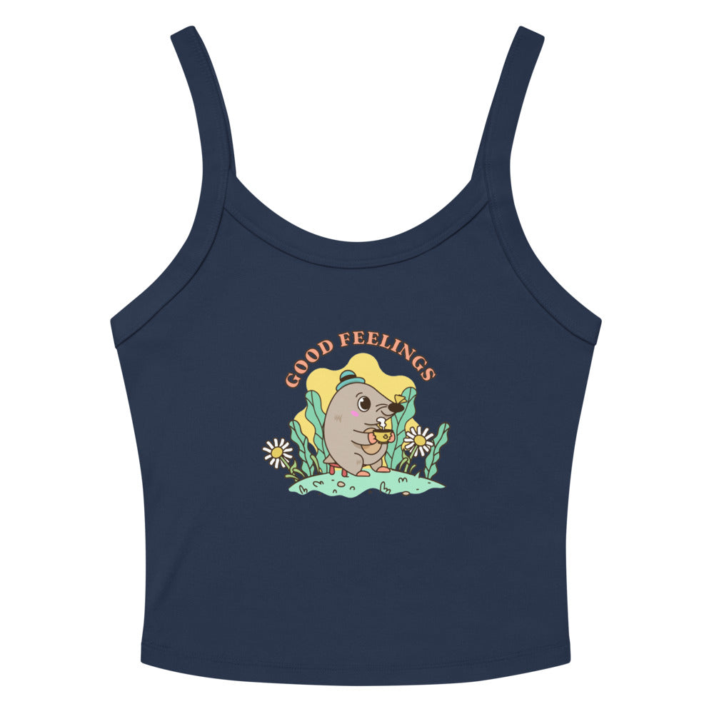 Good feelings | Women's Micro-Rib Tank Top | Bella Canvas 1012