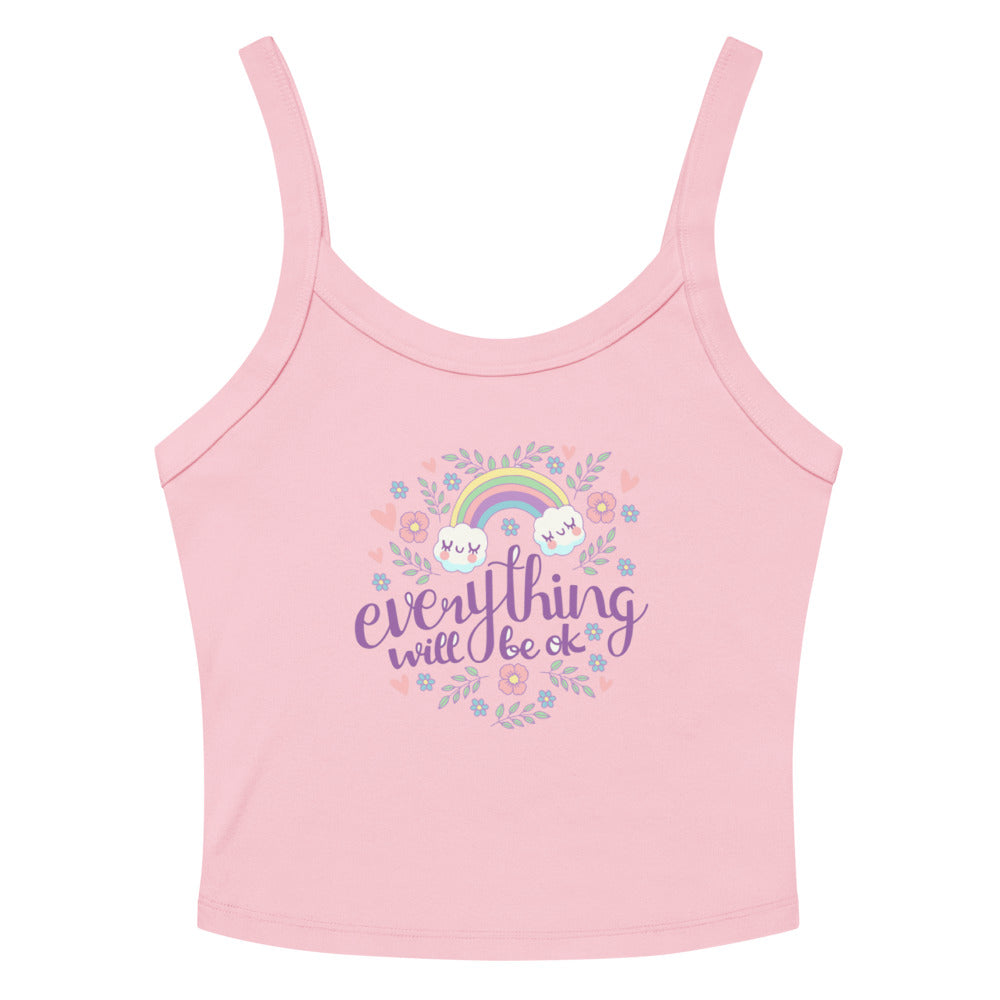 Rainbow - Everything will be ok | Women's Micro-Rib Tank Top | Bella Canvas 1012