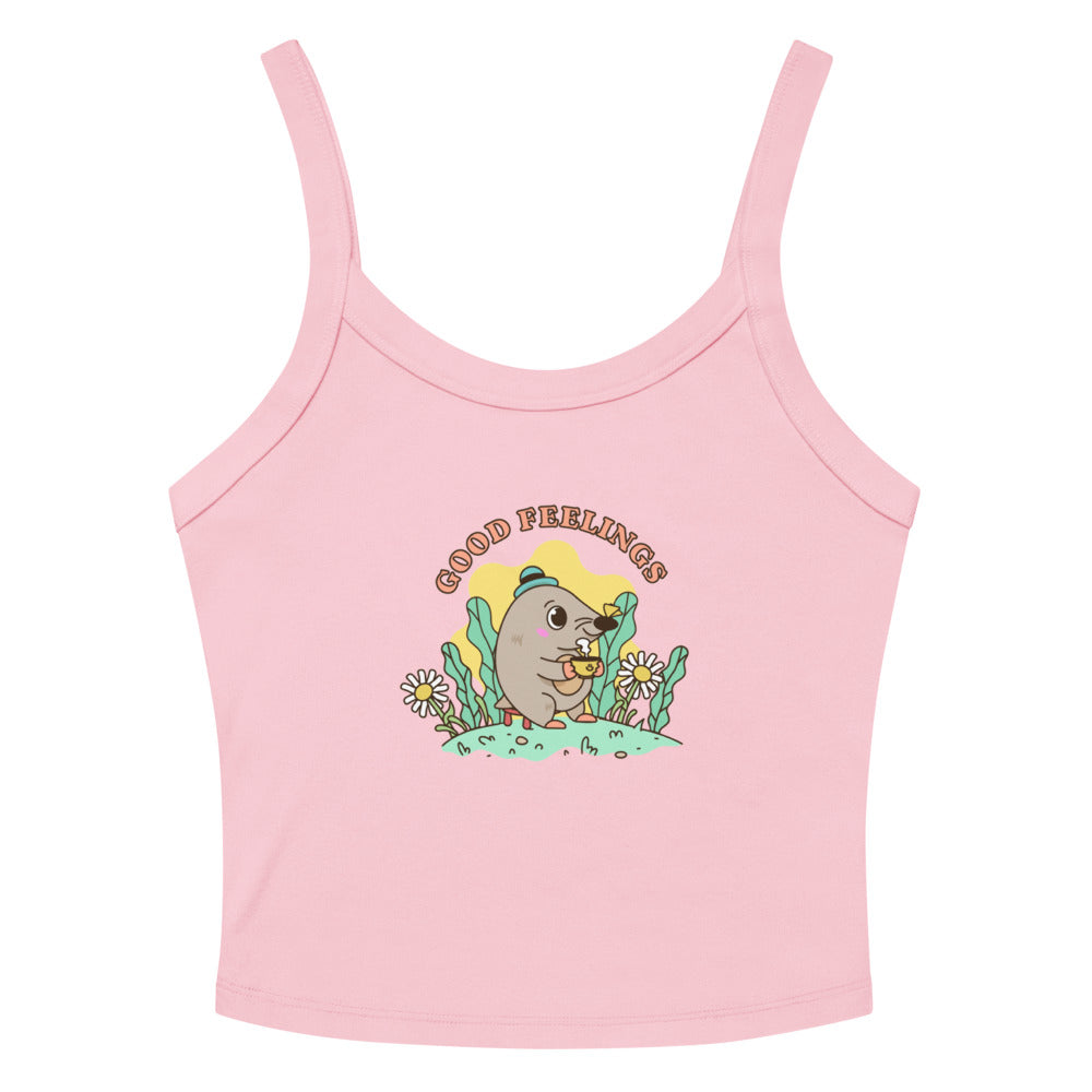 Good feelings | Women's Micro-Rib Tank Top | Bella Canvas 1012