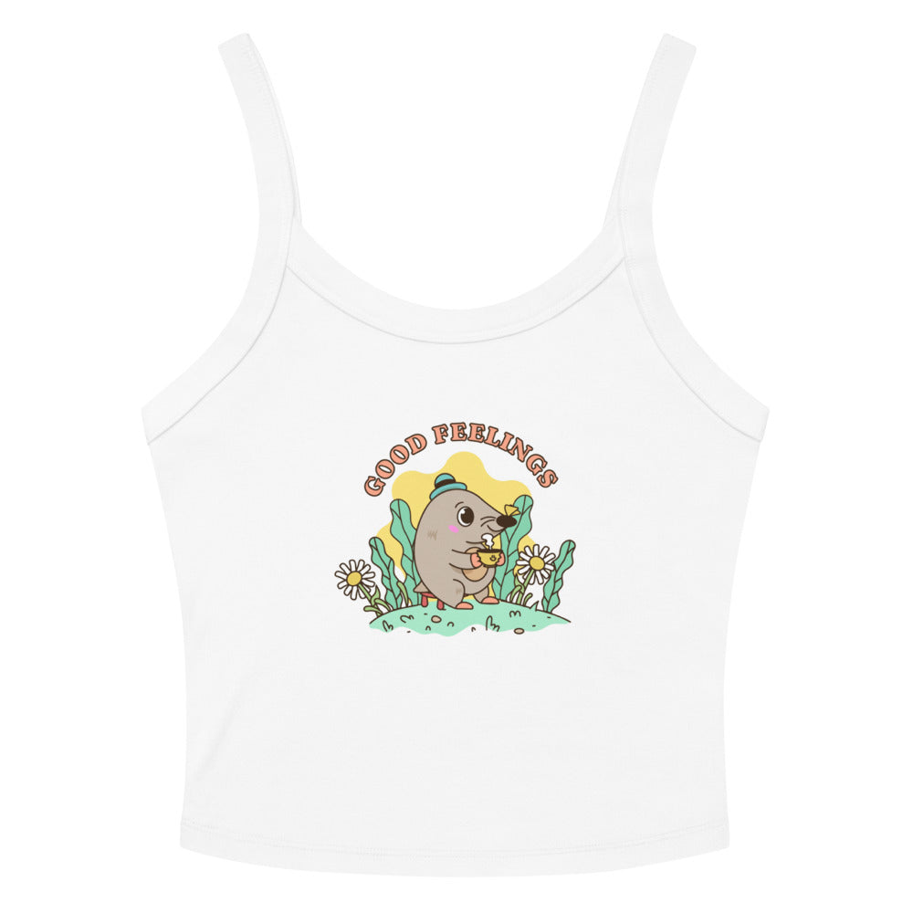 Good feelings | Women's Micro-Rib Tank Top | Bella Canvas 1012