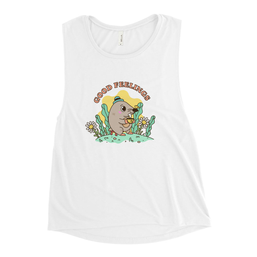 Good feelings | Women's Muscle Tank | Bella + Canvas 8803