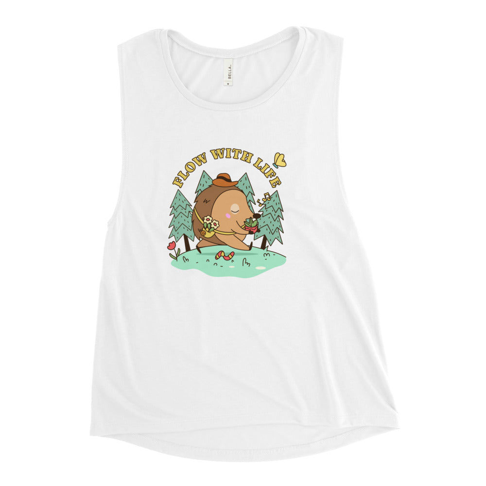 Flow with life | Women's Muscle Tank | Bella + Canvas 8803