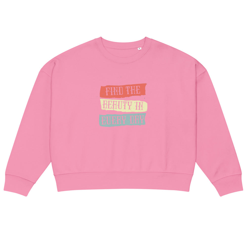 Find the beauty in every day | Women's Organic Crew Neck Stella Alma Sweatshirt | Stanley/Stella SASW036