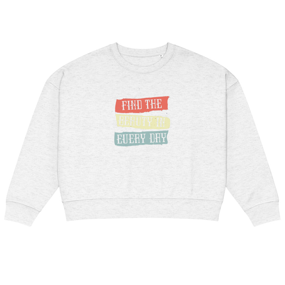 Find the beauty in every day | Women's Organic Crew Neck Stella Alma Sweatshirt | Stanley/Stella SASW036