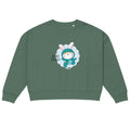Green rabbit - HIP HIP HOORAAAY | Women's Organic Crew Neck Stella Alma Sweatshirt | Stanley/Stella SASW036