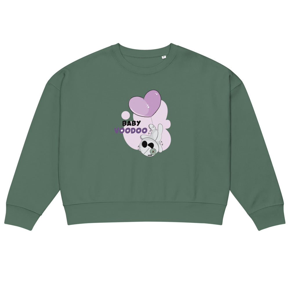 Ted heart - Baby voodoo | Women's Organic Crew Neck Stella Alma Sweatshirt | Stanley/Stella SASW036