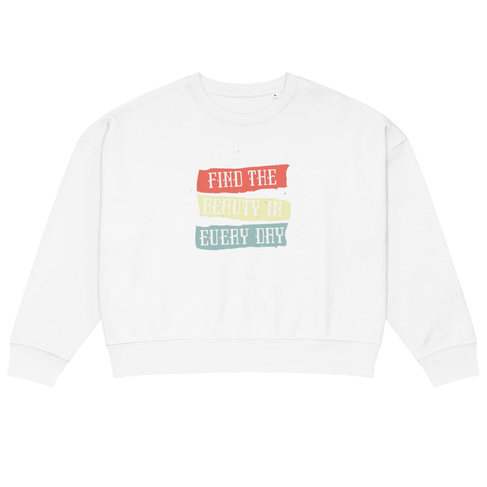 Find the beauty in every day | Women's Organic Crew Neck Stella Alma Sweatshirt | Stanley/Stella SASW036