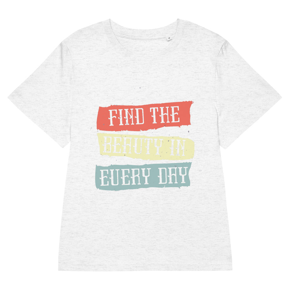 Find the beauty in every day | Women's Organic Ribbed Neck Stella Muser T-Shirt | Stanley/Stella SATW002