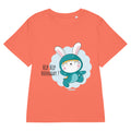 Green rabbit - HIP HIP HOORAAAY | Women's Organic Ribbed Neck Stella Muser T-Shirt | Stanley/Stella SATW002