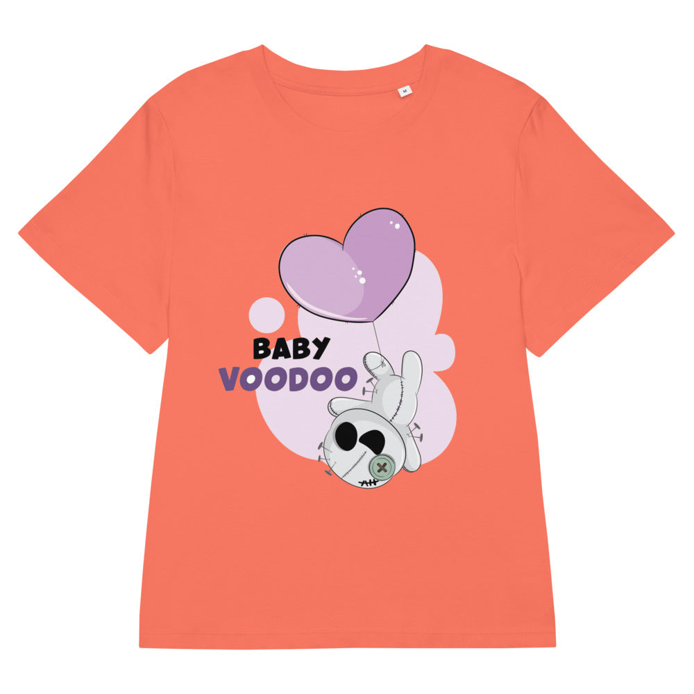 Ted heart - Baby voodoo | Women's Organic Ribbed Neck Stella Muser T-Shirt | Stanley/Stella SATW002