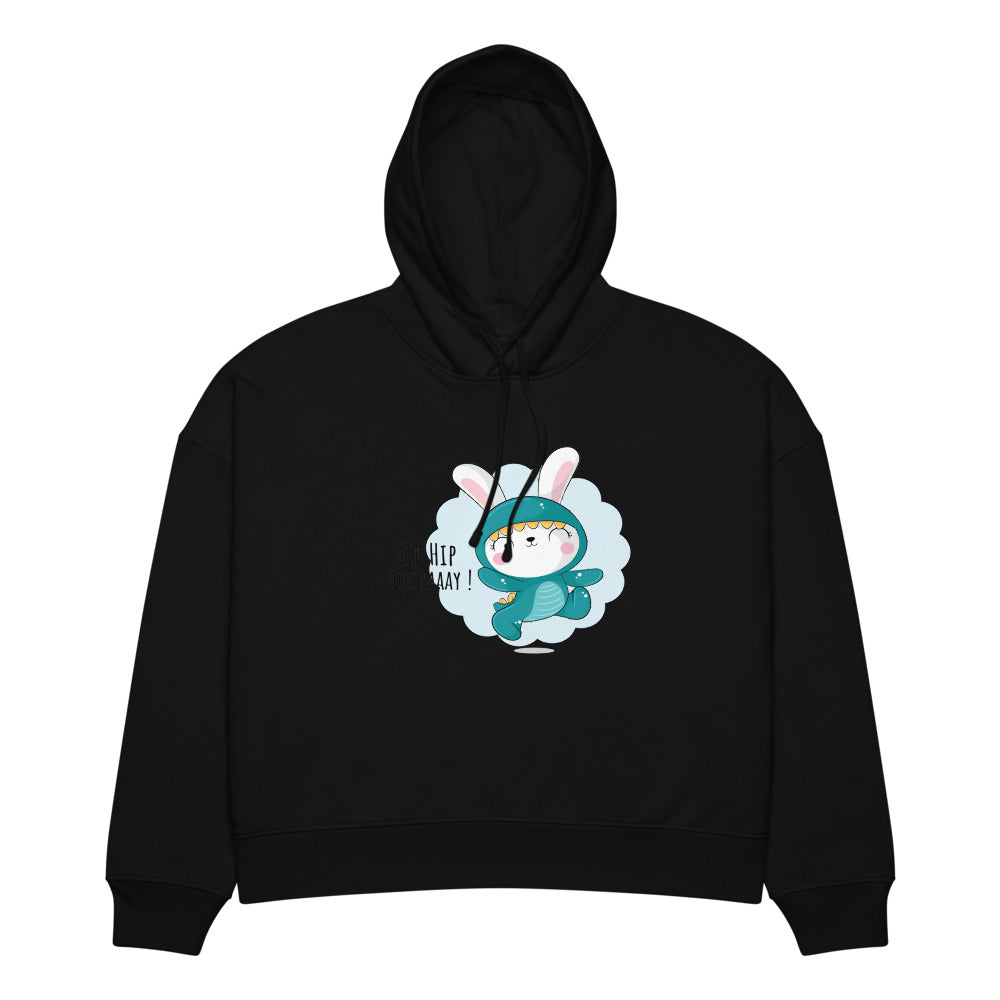 Green rabbit - HIP HIP HOORAAAY | Women's Organic Stella Nora Hoodie | Stanley/Stella SASW035