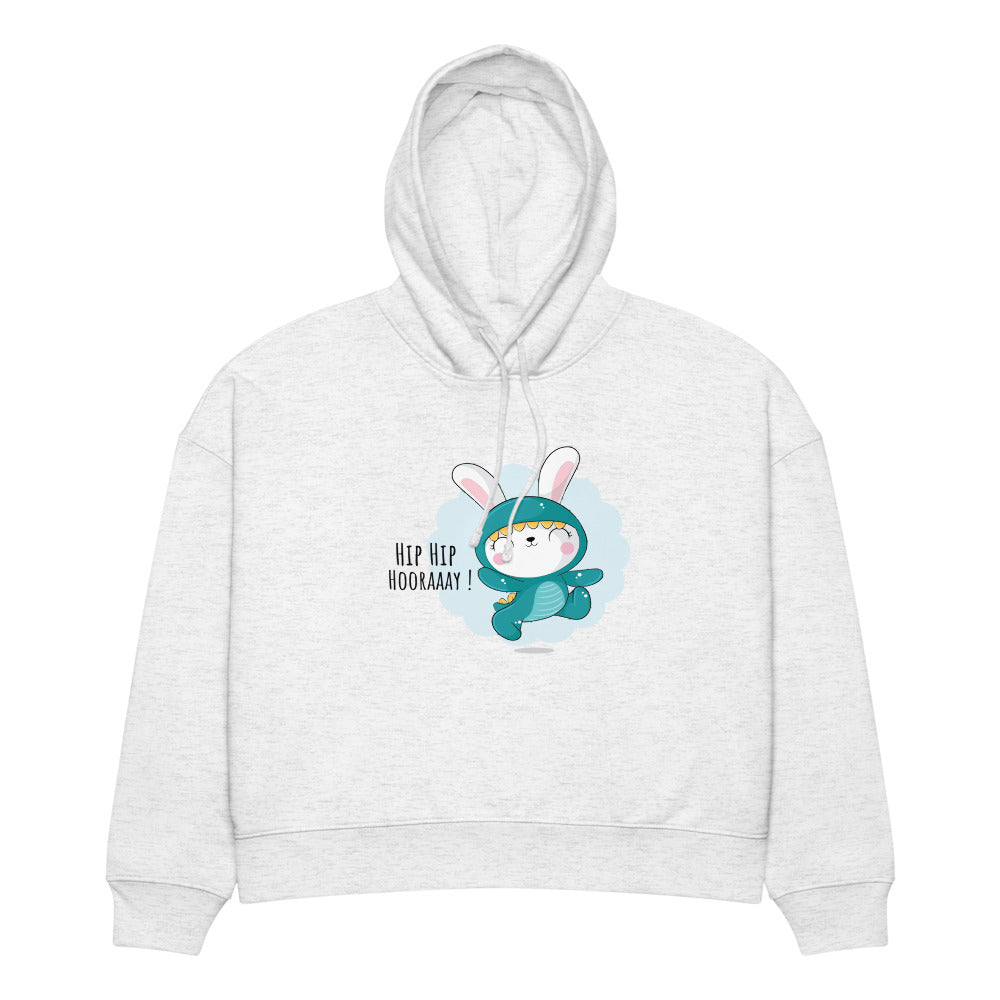 Green rabbit - HIP HIP HOORAAAY | Women's Organic Stella Nora Hoodie | Stanley/Stella SASW035