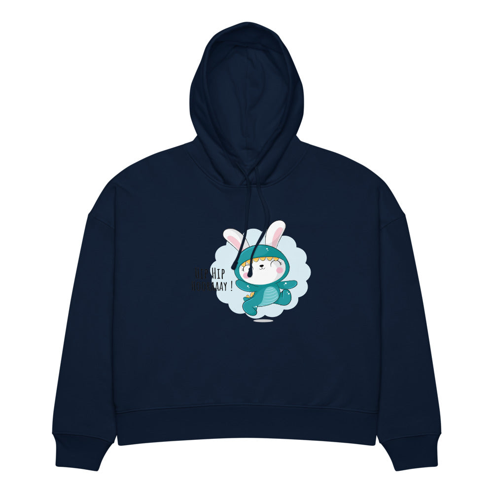 Green rabbit - HIP HIP HOORAAAY | Women's Organic Stella Nora Hoodie | Stanley/Stella SASW035
