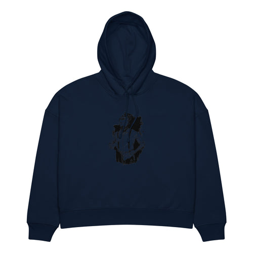 Black & White bearded man suit | Women's Organic Stella Nora Hoodie | Stanley/Stella SASW035