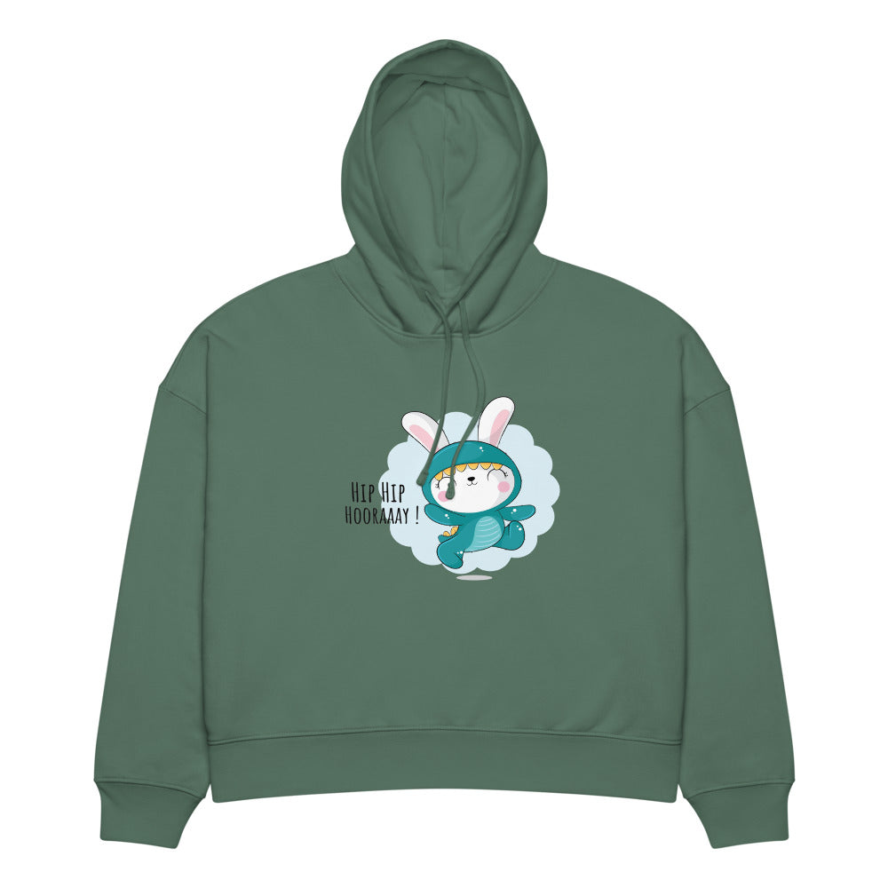 Green rabbit - HIP HIP HOORAAAY | Women's Organic Stella Nora Hoodie | Stanley/Stella SASW035