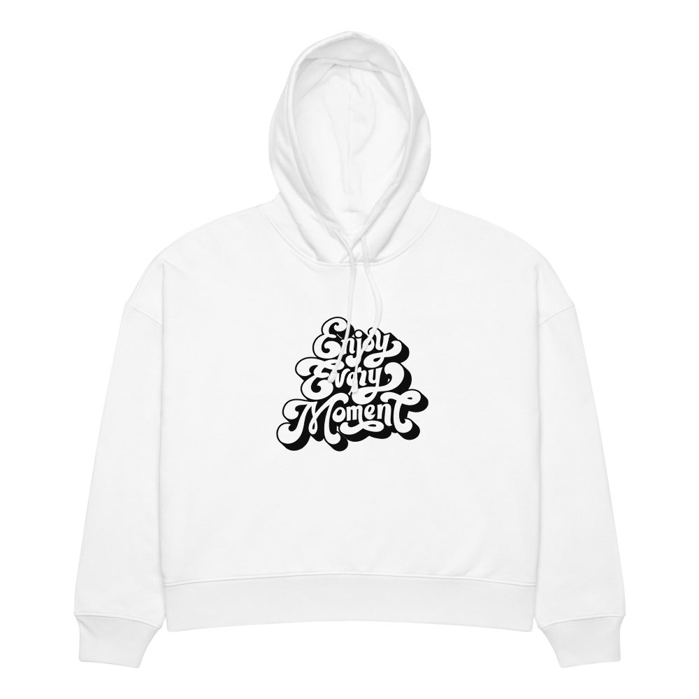 Enjoy every moments white | Women's Organic Stella Nora Hoodie | Stanley/Stella SASW035