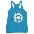 Green rabbit - HIP HIP HOORAAAY | Women's Racerback Tank Top | Next Level 6733