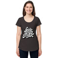 Enjoy every moments white | Women's Round Neck Tee | AS Colour 4008
