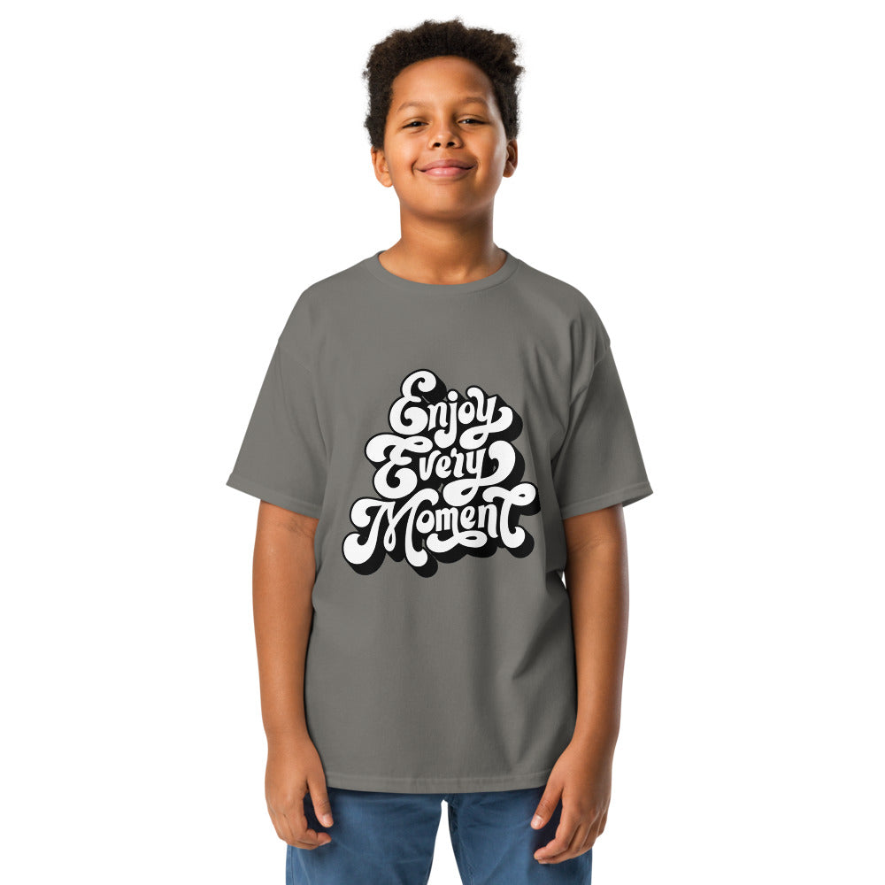 Enjoy every moments white | Youth Classic Tee | Gildan 5000B
