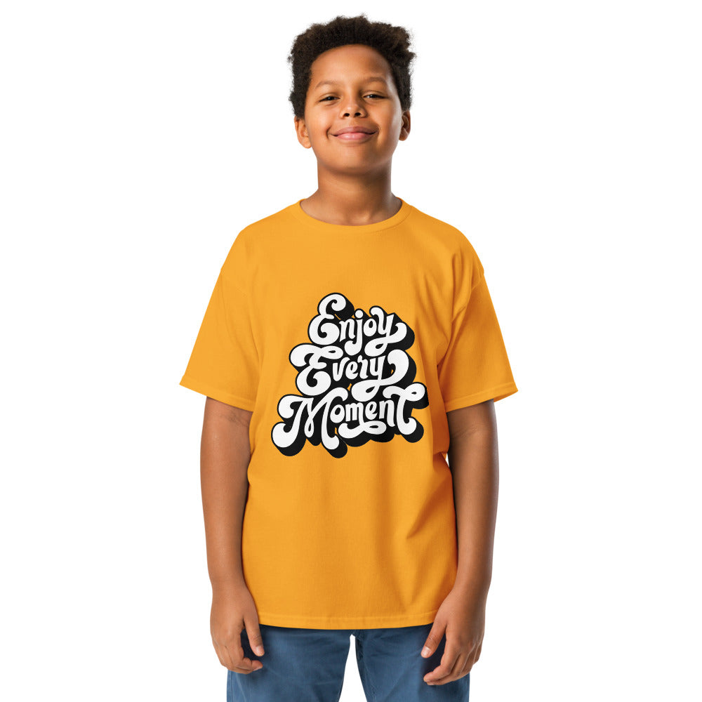 Enjoy every moments white | Youth Classic Tee | Gildan 5000B