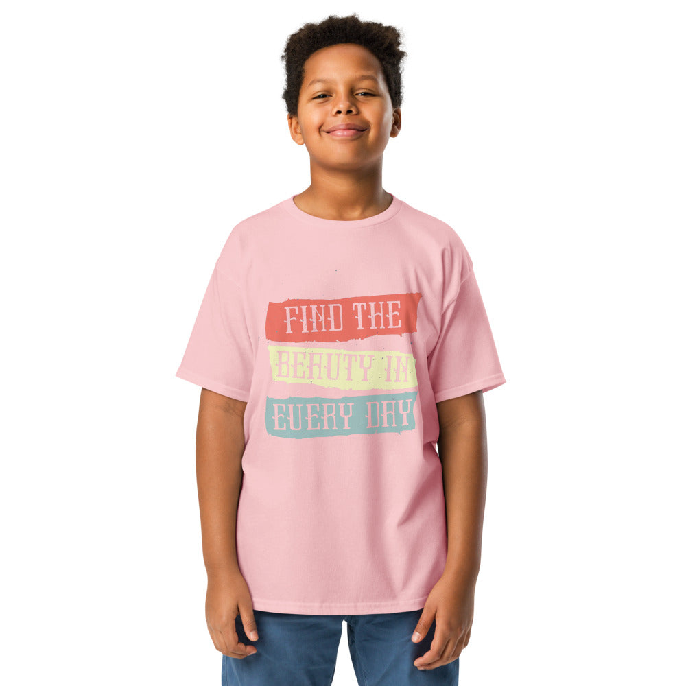 Find the beauty in every day | Youth Classic Tee | Gildan 5000B