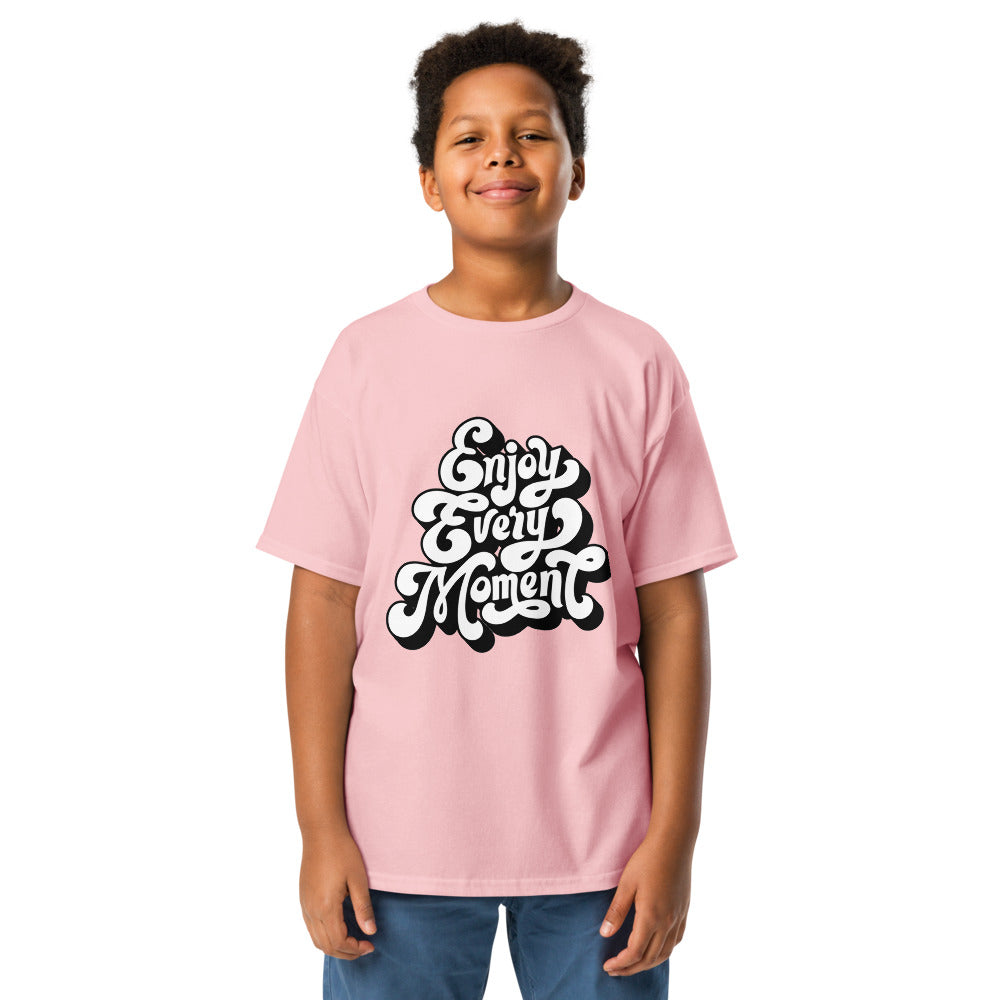 Enjoy every moments white | Youth Classic Tee | Gildan 5000B