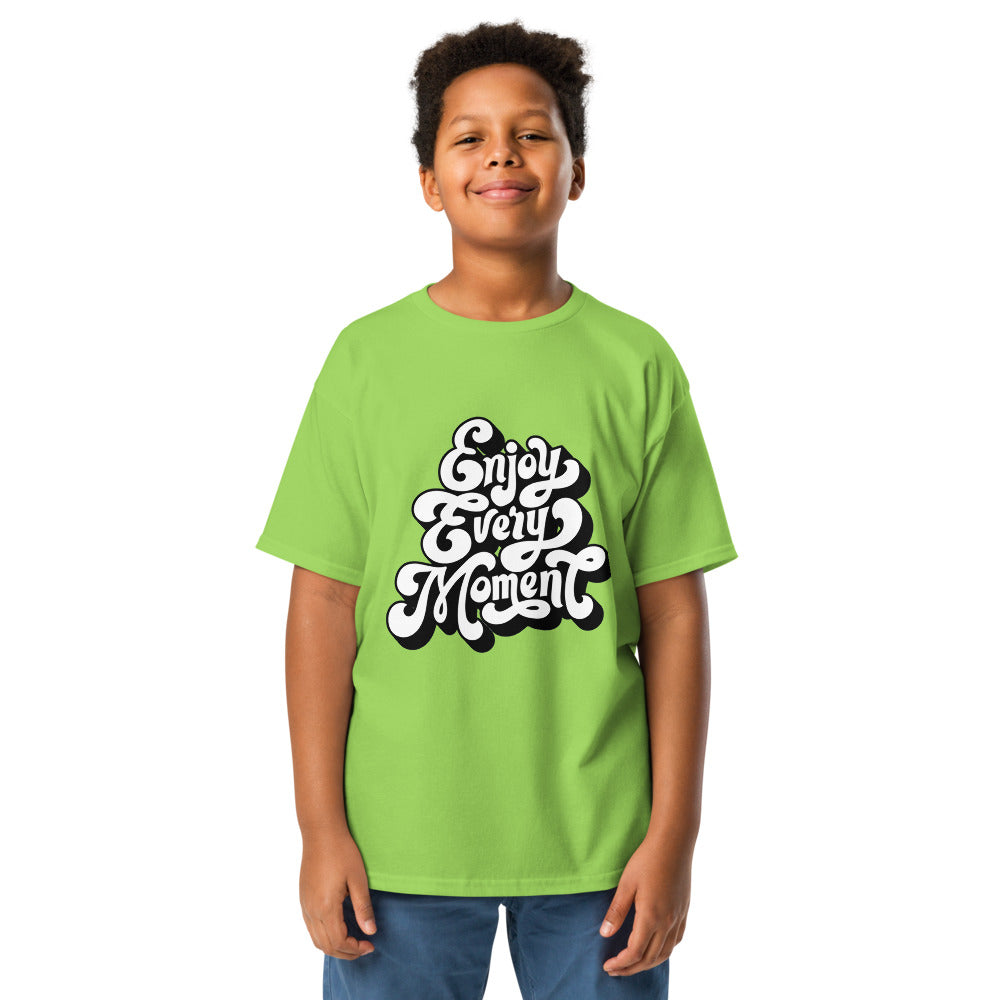 Enjoy every moments white | Youth Classic Tee | Gildan 5000B