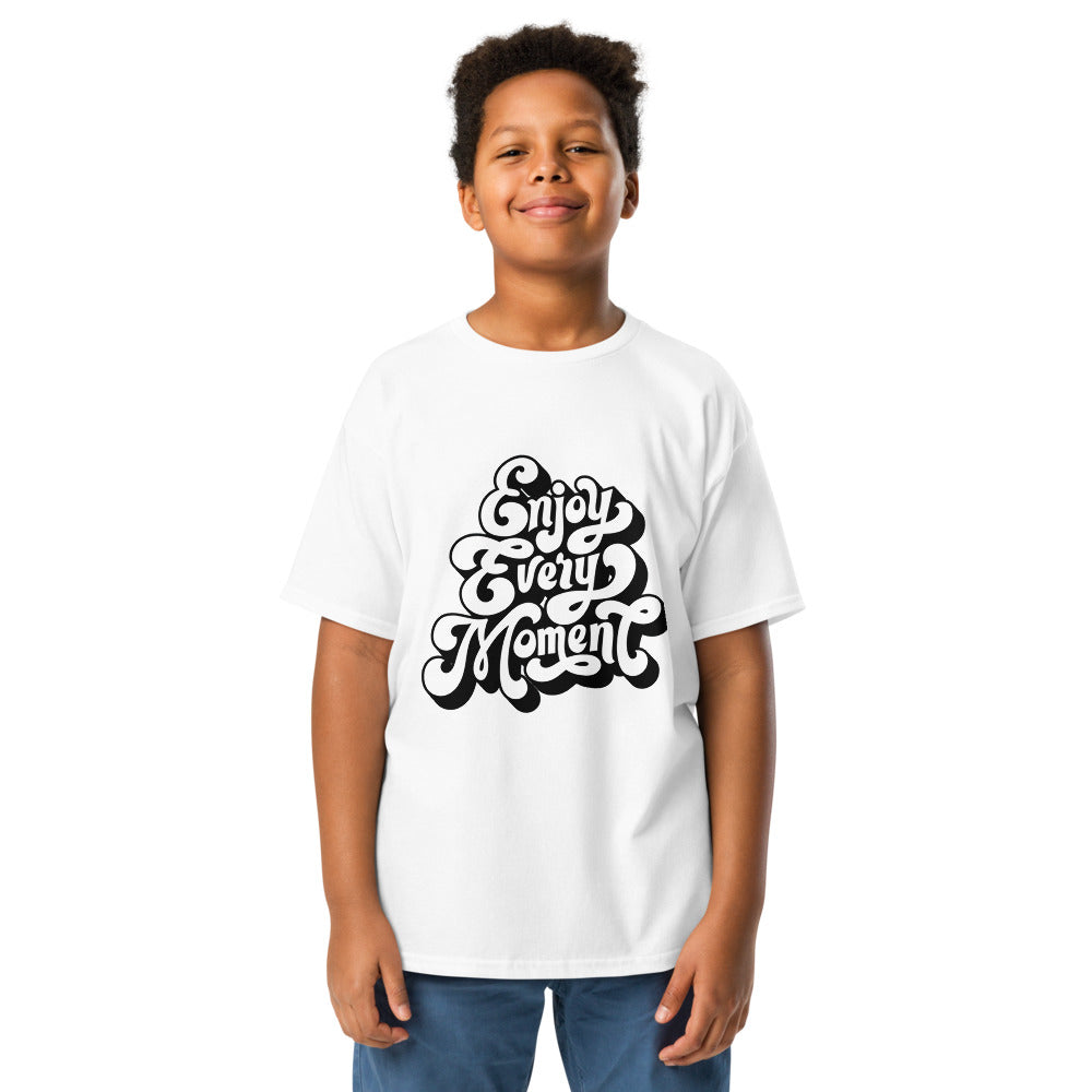 Enjoy every moments white | Youth Classic Tee | Gildan 5000B