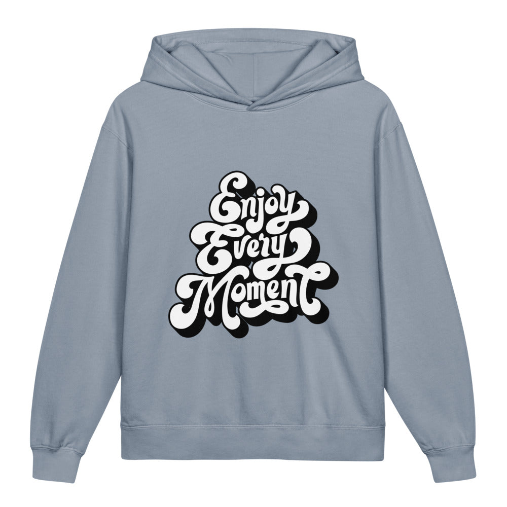 Enjoy every moments white | Youth Garment-Dyed Lightweight Hooded Sweatshirt | Comfort Colors 1467Y