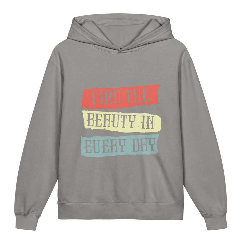 Find the beauty in every day | Youth Garment-Dyed Lightweight Hooded Sweatshirt | Comfort Colors 1467Y