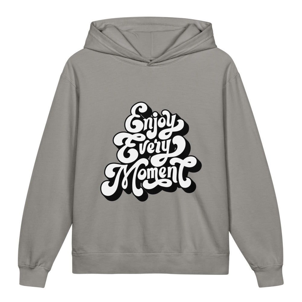 Enjoy every moments white | Youth Garment-Dyed Lightweight Hooded Sweatshirt | Comfort Colors 1467Y