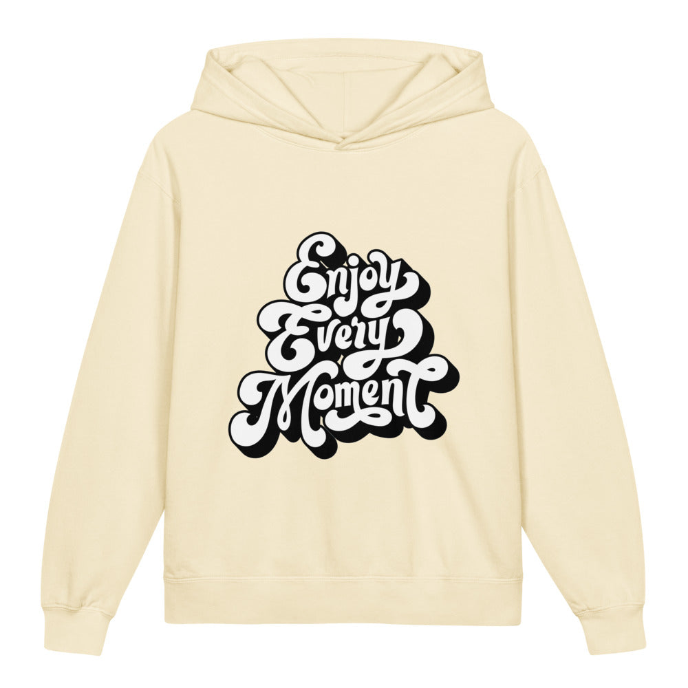 Enjoy every moments white | Youth Garment-Dyed Lightweight Hooded Sweatshirt | Comfort Colors 1467Y