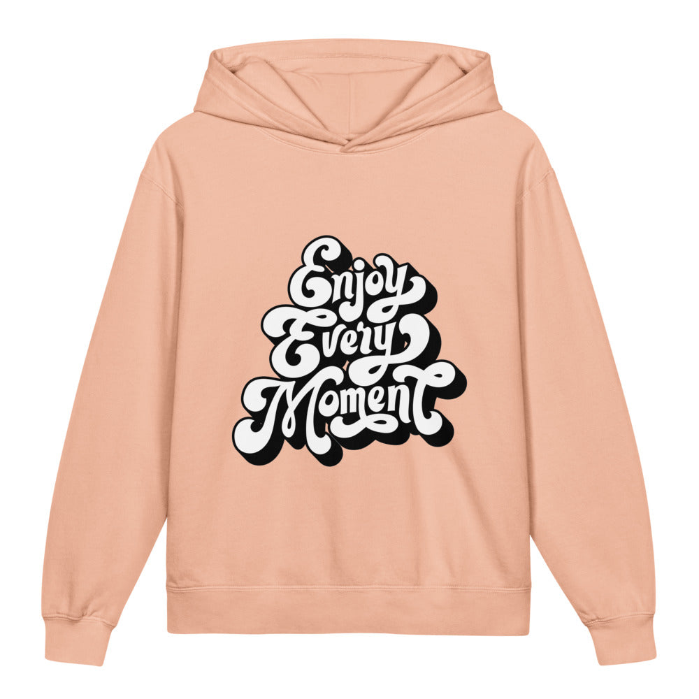 Enjoy every moments white | Youth Garment-Dyed Lightweight Hooded Sweatshirt | Comfort Colors 1467Y