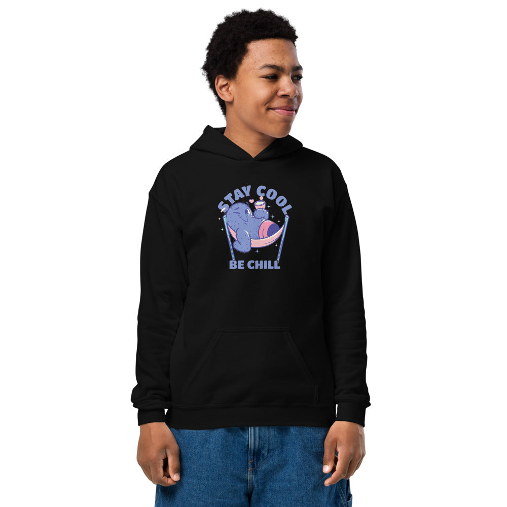 Stay cool be chill | Youth Heavy Blend Hoodie | Gildan 18500B