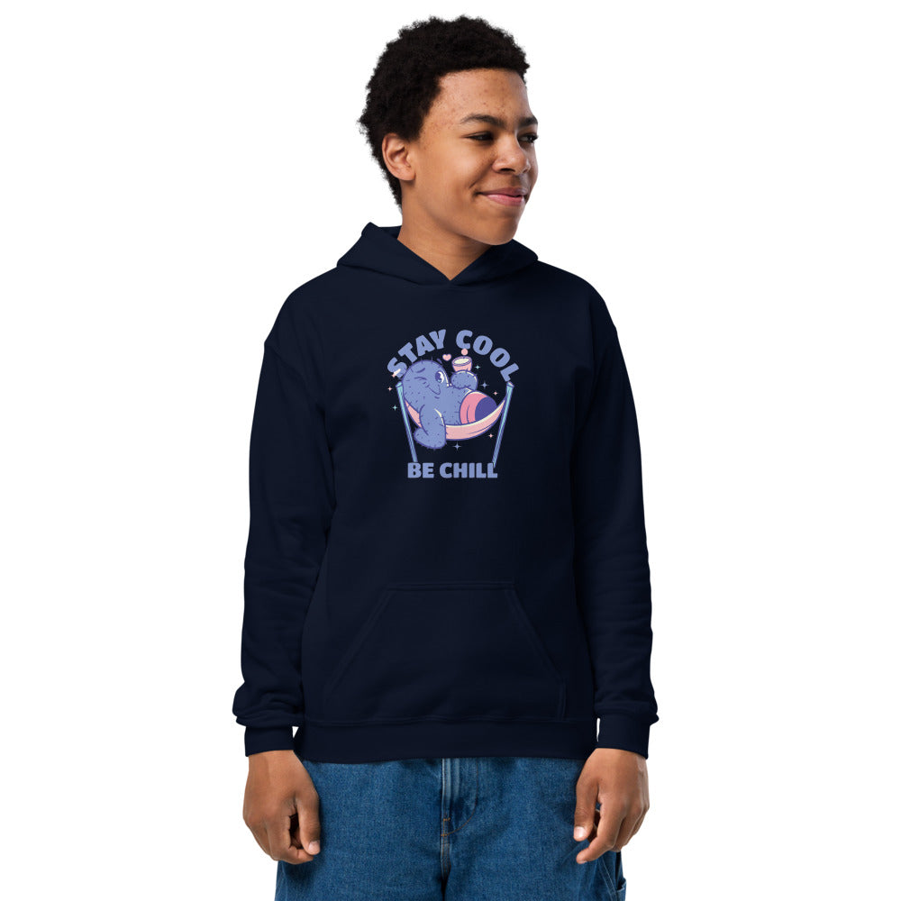 Stay cool be chill | Youth Heavy Blend Hoodie | Gildan 18500B