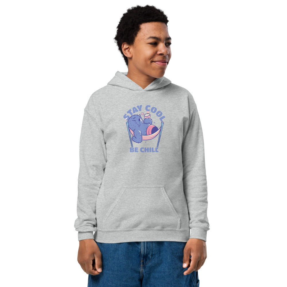 Stay cool be chill | Youth Heavy Blend Hoodie | Gildan 18500B