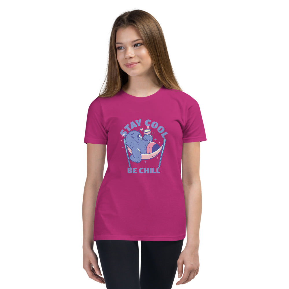 Stay cool be chill | Youth Staple Tee | Bella + Canvas 3001Y