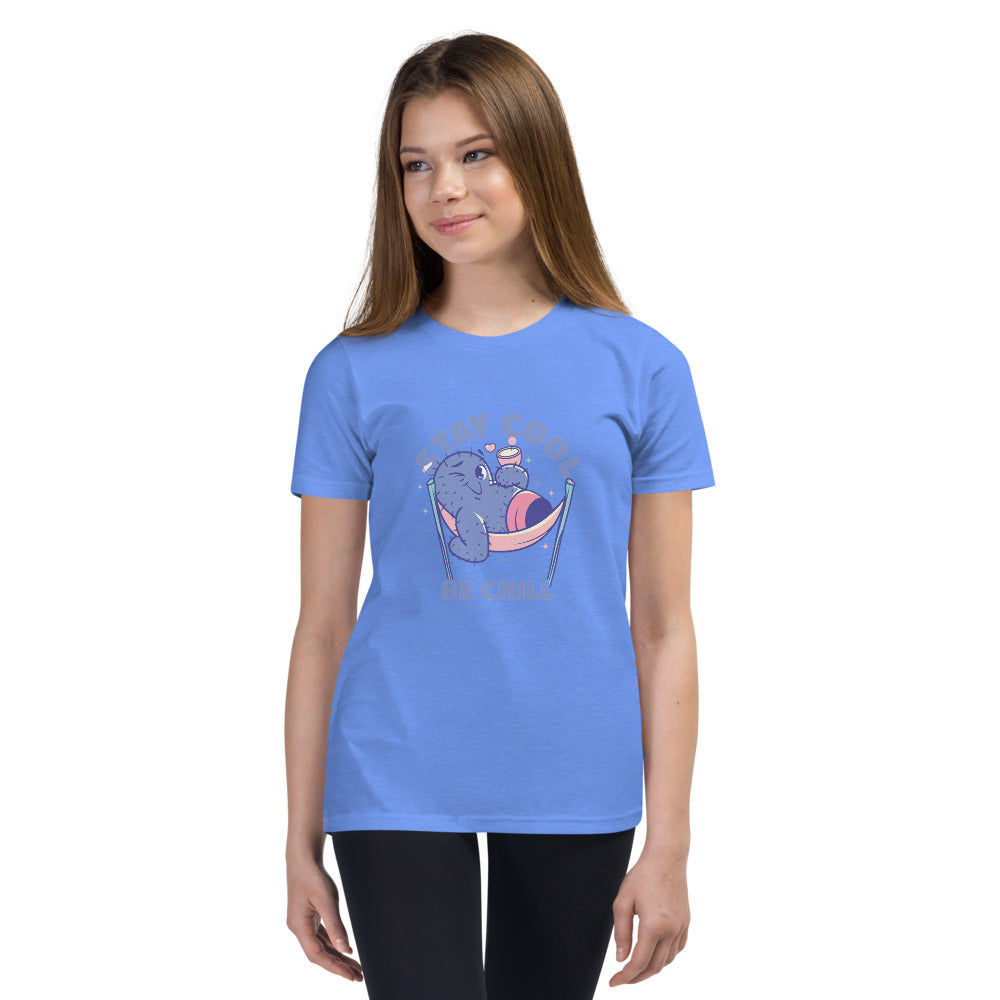 Stay cool be chill | Youth Staple Tee | Bella + Canvas 3001Y