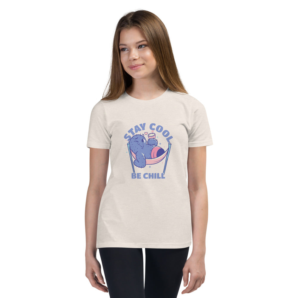 Stay cool be chill | Youth Staple Tee | Bella + Canvas 3001Y