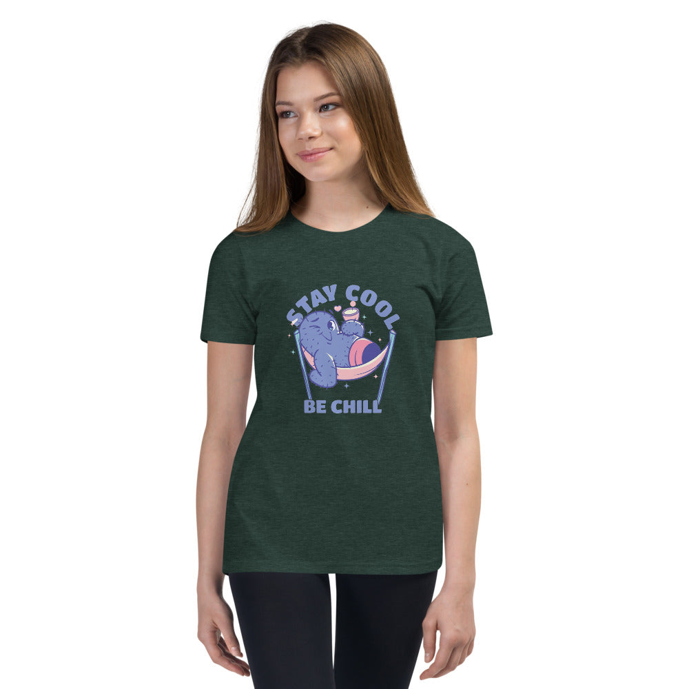 Stay cool be chill | Youth Staple Tee | Bella + Canvas 3001Y