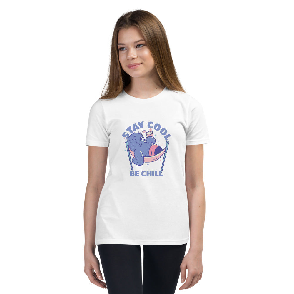 Stay cool be chill | Youth Staple Tee | Bella + Canvas 3001Y
